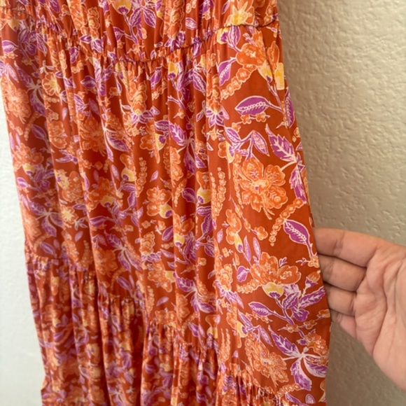 J. Crew tiered maxi dress in painted block print Size Medium - Picture 7 of 13